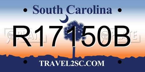 R17150B South Carolina License Plate