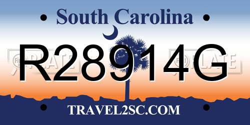 R28914G South Carolina License Plate