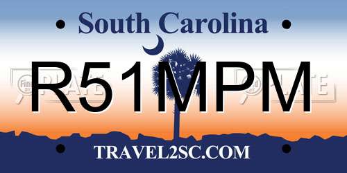 R51MPM South Carolina License Plate