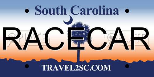 RACECAR South Carolina License Plate