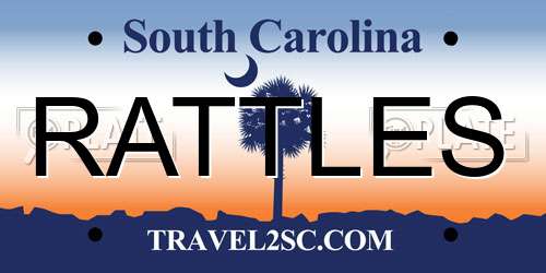 RATTLES South Carolina License Plate