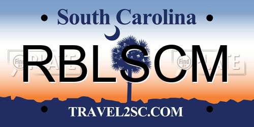 RBLSCM South Carolina License Plate