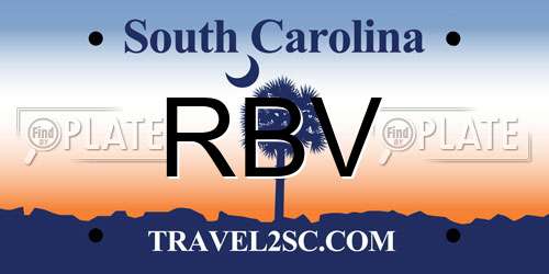 RBV South Carolina License Plate