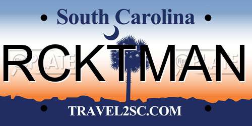 RCKTMAN South Carolina License Plate