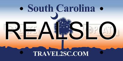 REALSLO South Carolina License Plate