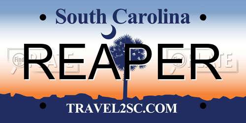 REAPER South Carolina License Plate