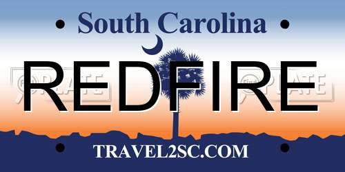 REDFIRE South Carolina License Plate