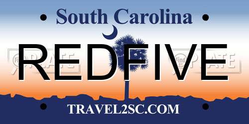 REDFIVE South Carolina License Plate