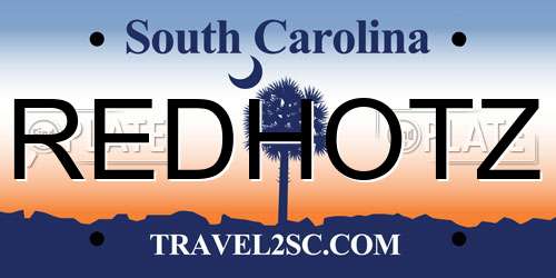 REDHOTZ South Carolina License Plate