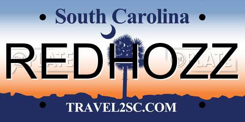 REDHOZZ South Carolina License Plate