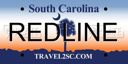 REDLINE South Carolina License Plate