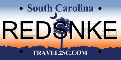 REDSNKE South Carolina License Plate