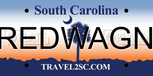REDWAGN South Carolina License Plate