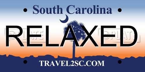 RELAXED South Carolina License Plate