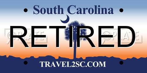RETIRED South Carolina License Plate