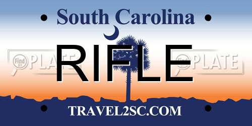 RIFLE South Carolina License Plate