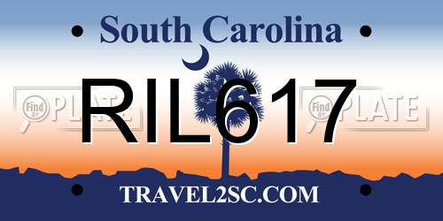 RIL617 South Carolina License Plate