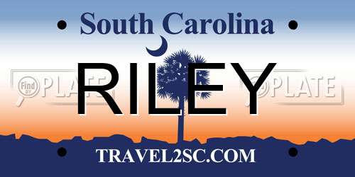 RILEY South Carolina License Plate