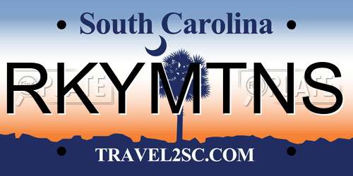 RKYMTNS South Carolina License Plate