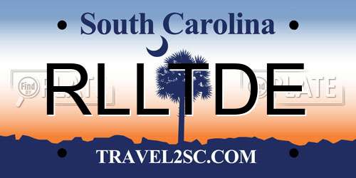 RLLTDE South Carolina License Plate