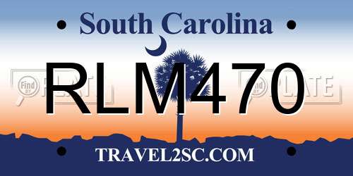 RLM470 South Carolina License Plate