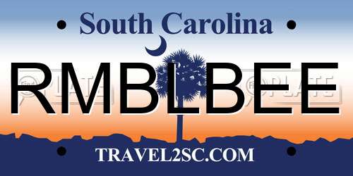 RMBLBEE South Carolina License Plate