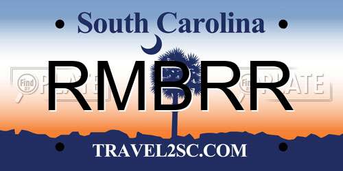 RMBRR South Carolina License Plate