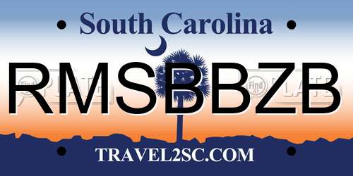 RMSBBZB South Carolina License Plate