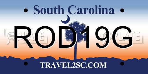 ROD19G South Carolina License Plate