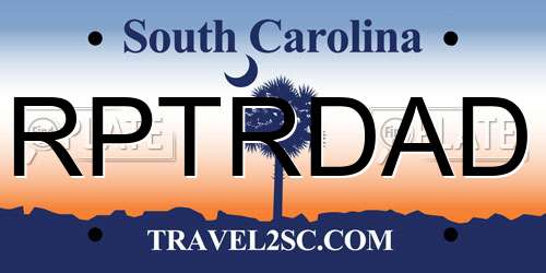 RPTRDAD South Carolina License Plate