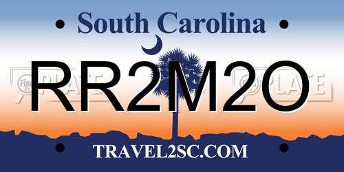 RR2M2O South Carolina License Plate