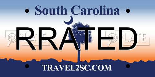 RRATED South Carolina License Plate