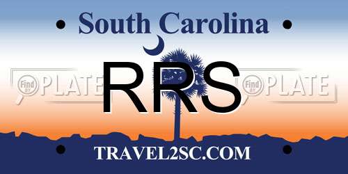 RRS South Carolina License Plate
