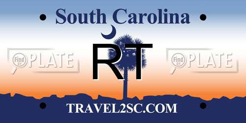RT South Carolina License Plate