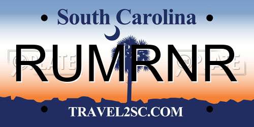 RUMRNR South Carolina License Plate
