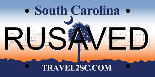 RUSAVED South Carolina License Plate