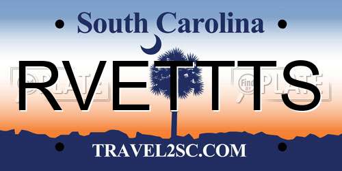 RVETTTS South Carolina License Plate
