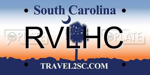 RVLHC South Carolina License Plate