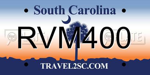 RVM400 South Carolina License Plate