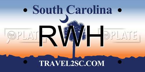 RWH South Carolina License Plate