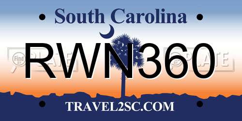 RWN360 South Carolina License Plate