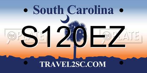 S120EZ South Carolina License Plate