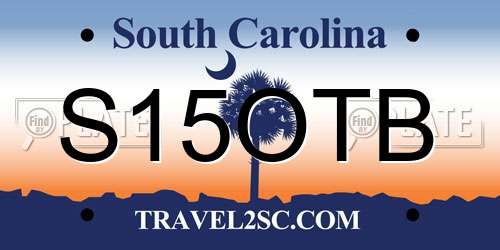 S15OTB South Carolina License Plate