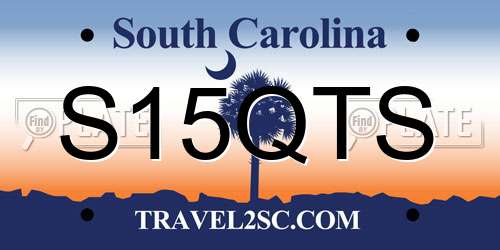 S15QTS South Carolina License Plate