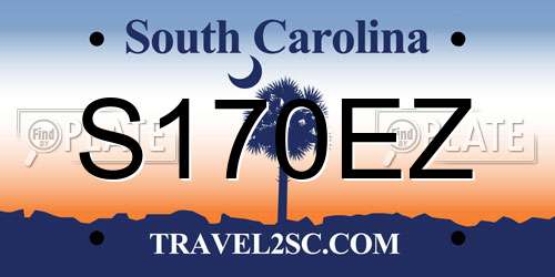 S170EZ South Carolina License Plate