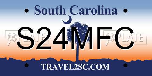 S24MFC South Carolina License Plate