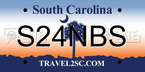 S24NBS South Carolina License Plate