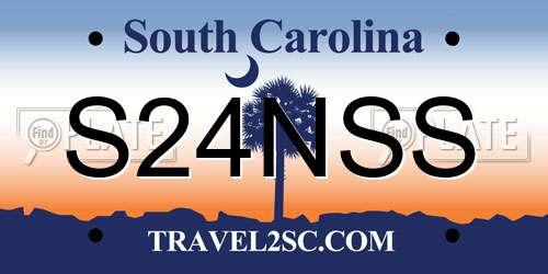 S24NSS South Carolina License Plate