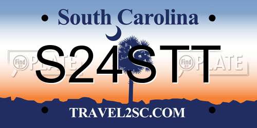 S24STT South Carolina License Plate