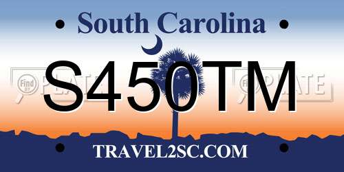 S450TM South Carolina License Plate